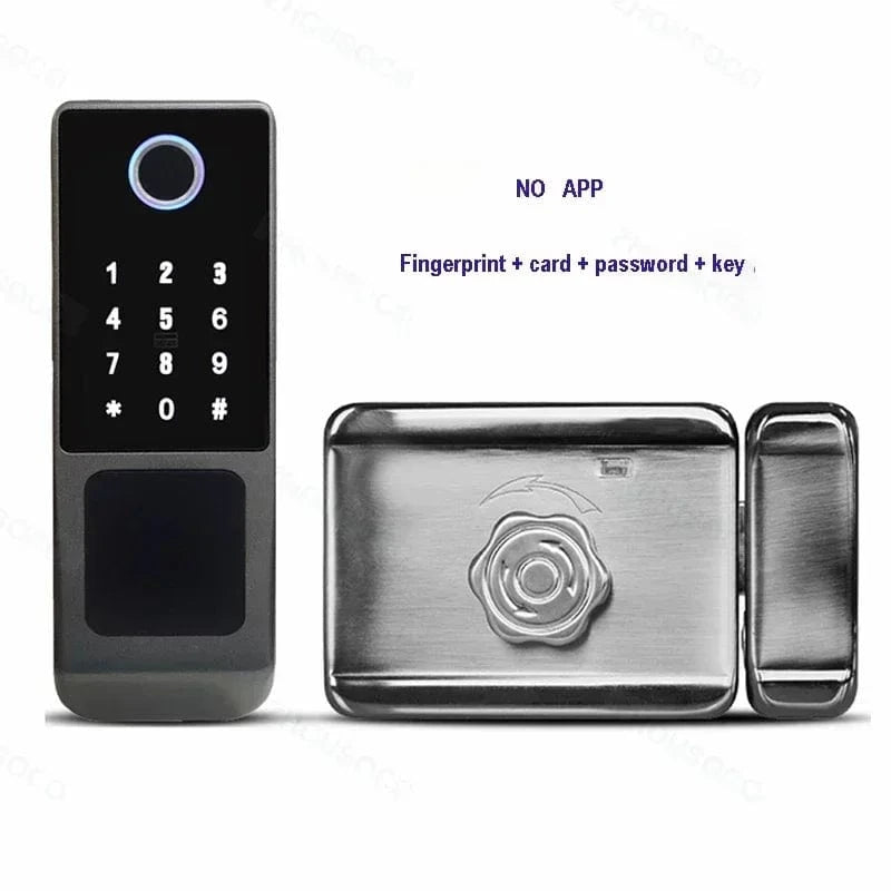IP66 Waterproof Smart Door Lock – Outdoor WiFi Tuya TTLock Rim Lock with Dual - Sided - FastZen