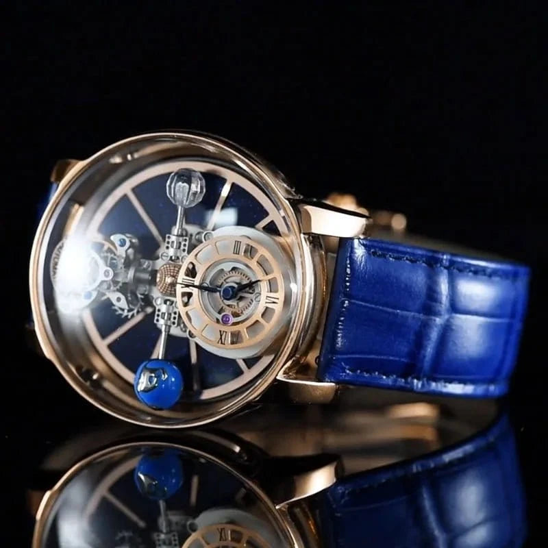 Jacob&Co PINDU Design Mens Watches Diamond TourbillionTop Brand Luxury Astronomia Quartz Watch Men Astronomia Solar Montre Homme - FastZen