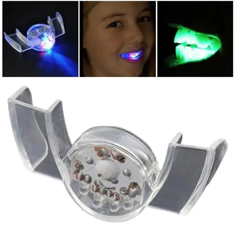 LED Glowing Flashing Braces – Halloween Party & Carnival Novelty Mouthpiece - FastZen