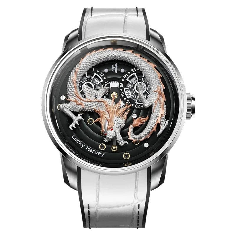 Lucky Harvey Automatic Mechanical Watch – Dragon Dial Edition - FastZen