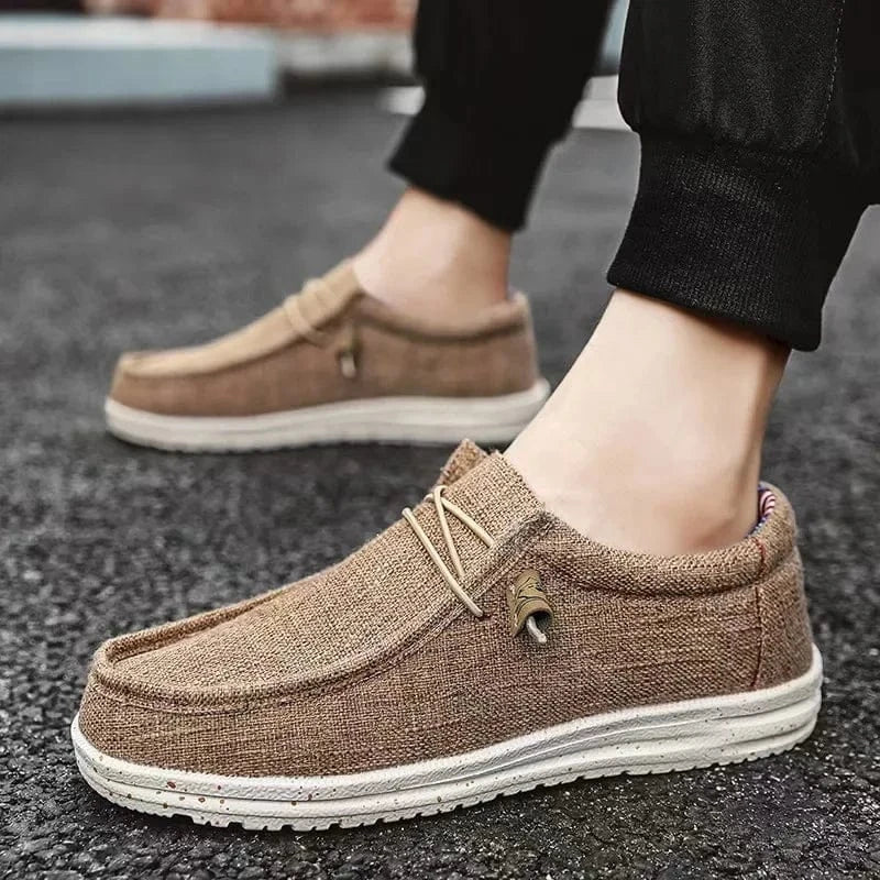 Men’s Fashion Canvas Loafers – 2025 Casual Lightweight Slip - On Shoes - FastZen