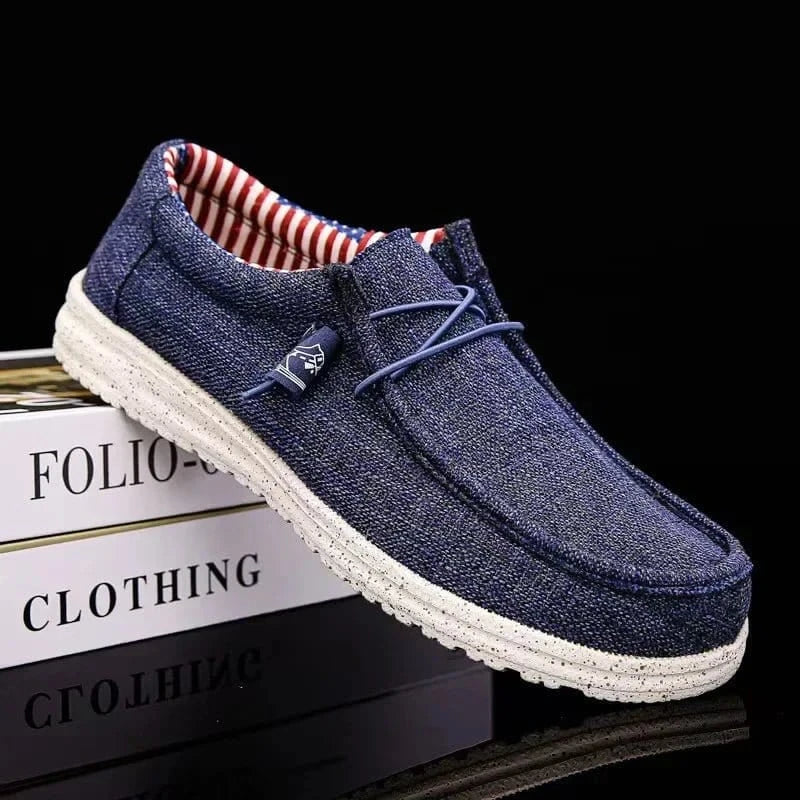 Men’s Fashion Canvas Loafers – 2025 Casual Lightweight Slip - On Shoes - FastZen