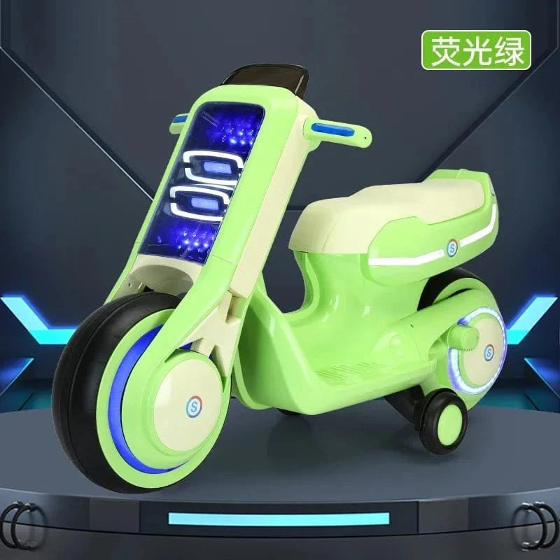 Moto Électrique Double Siège – Jouet à Batterie 2 Roues 3 - 6 Ans – Modèle Parent - Enfant, Charge Rapide - FastZen