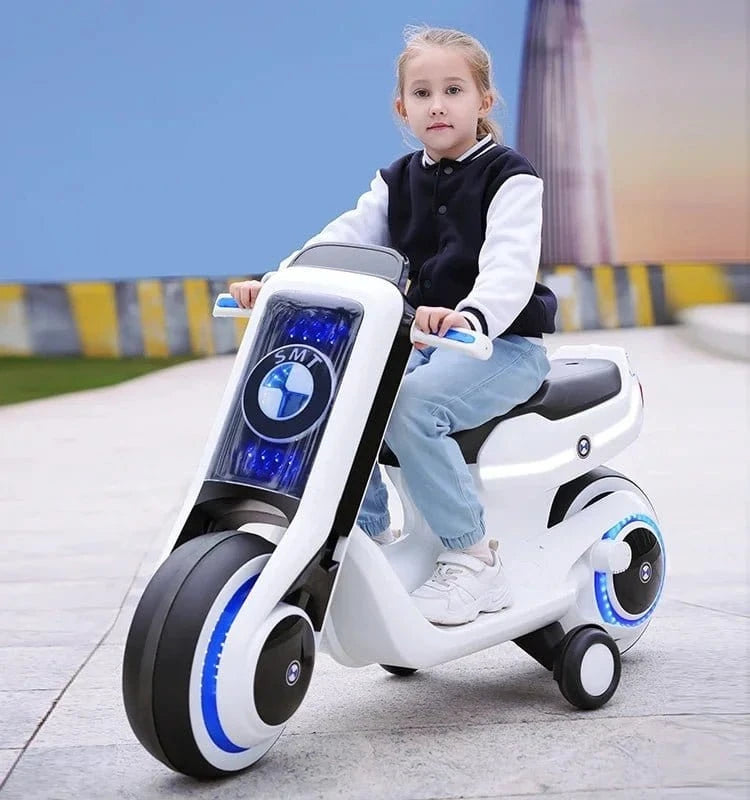 Moto Électrique Double Siège – Jouet à Batterie 2 Roues 3 - 6 Ans – Modèle Parent - Enfant, Charge Rapide - FastZen