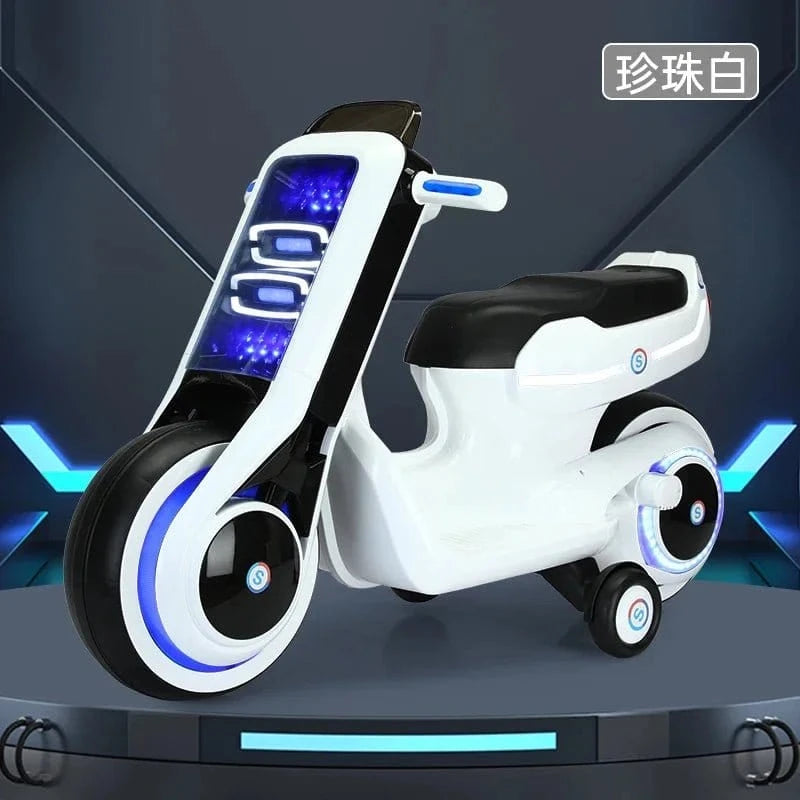 Moto Électrique Double Siège – Jouet à Batterie 2 Roues 3 - 6 Ans – Modèle Parent - Enfant, Charge Rapide - FastZen
