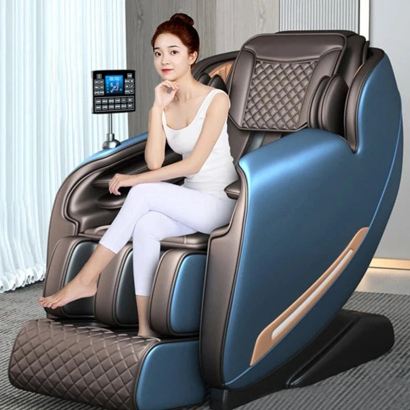 Multi - Functional Electric Full Body Massage Chair with Zero Gravity, Hi - Fi Music & Fitness Test – Luxury Home Relaxation Recliner - FastZen