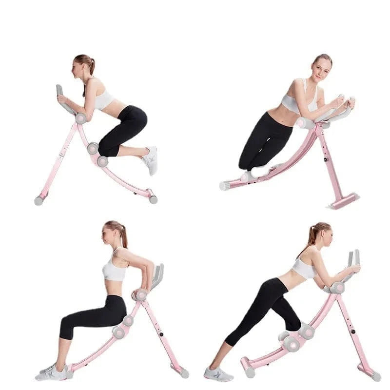 Multifunction Portable Abdominal Exercise Machine – Ab Cruncher Fitness Trainer for Women Home Gym - FastZen