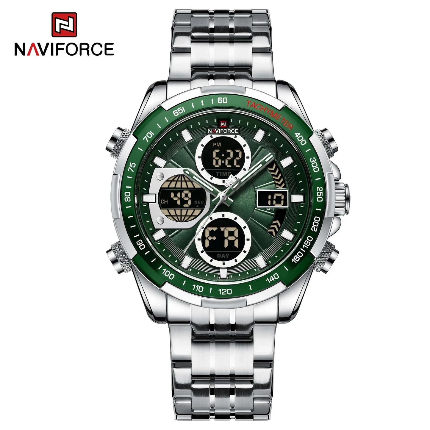 NAVIFORCE Fashion Military Watches for Men Luxury Original Sports Chronograph Watch Waterproof Quartz Clock Digital WristWatch - FastZen