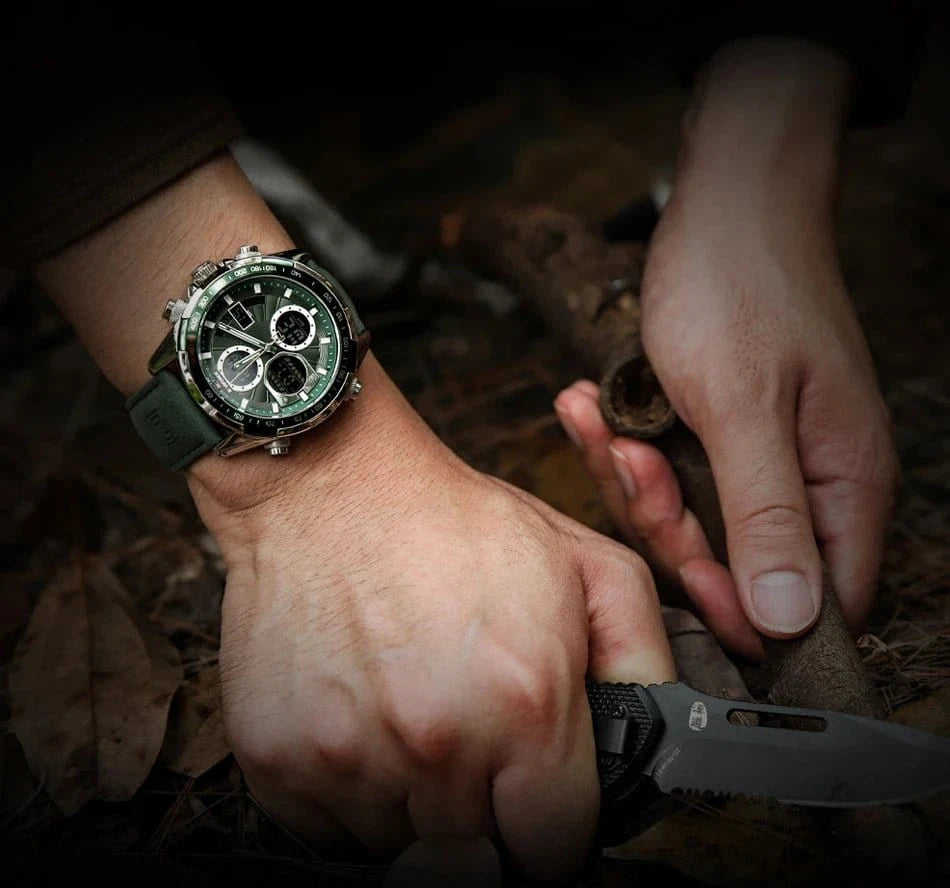 NAVIFORCE Fashion Military Watches for Men Luxury Original Sports Chronograph Watch Waterproof Quartz Clock Digital WristWatch - FastZen