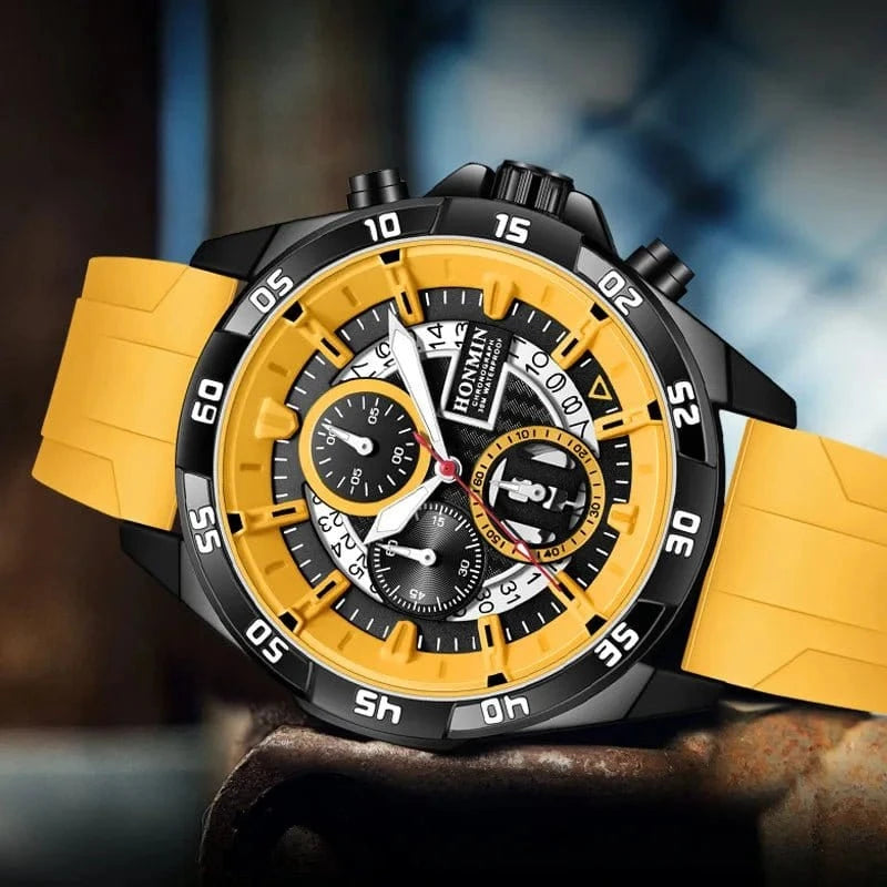 New Sport Men's Watch Silicone Strap Waterproof Military Quartz Wristwatches Date Luminous Clock Relogio Masculino Drop Shipping - FastZen