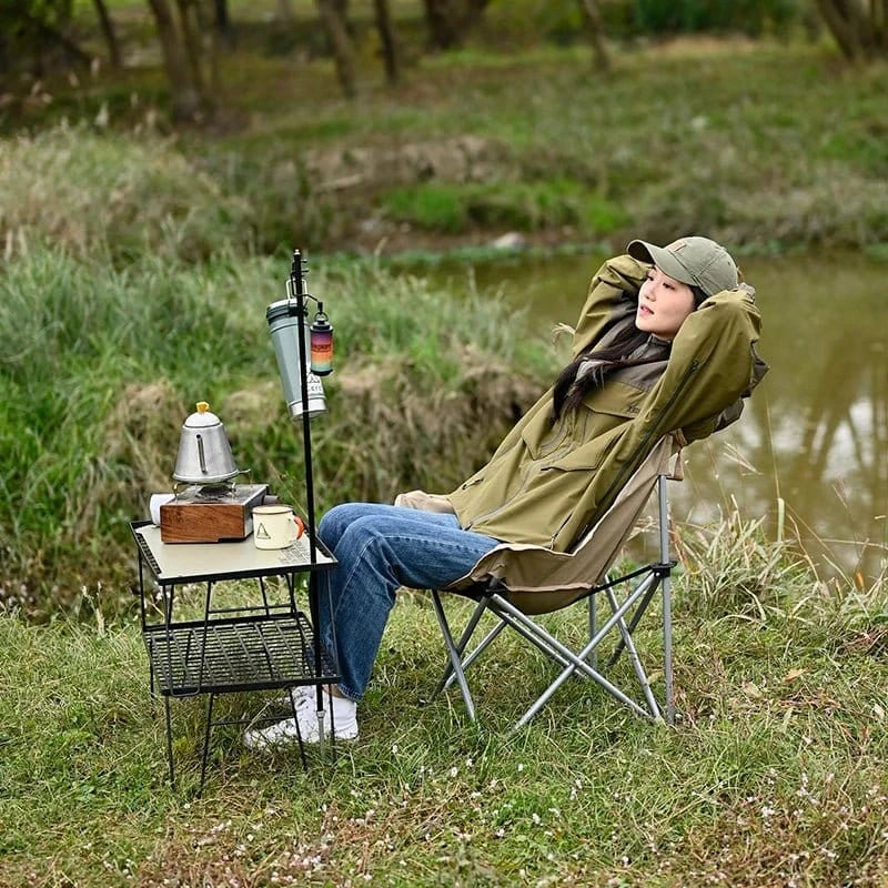 Outdoor Folding Moon Chair – Portable Camping & Picnic Seat - FastZen