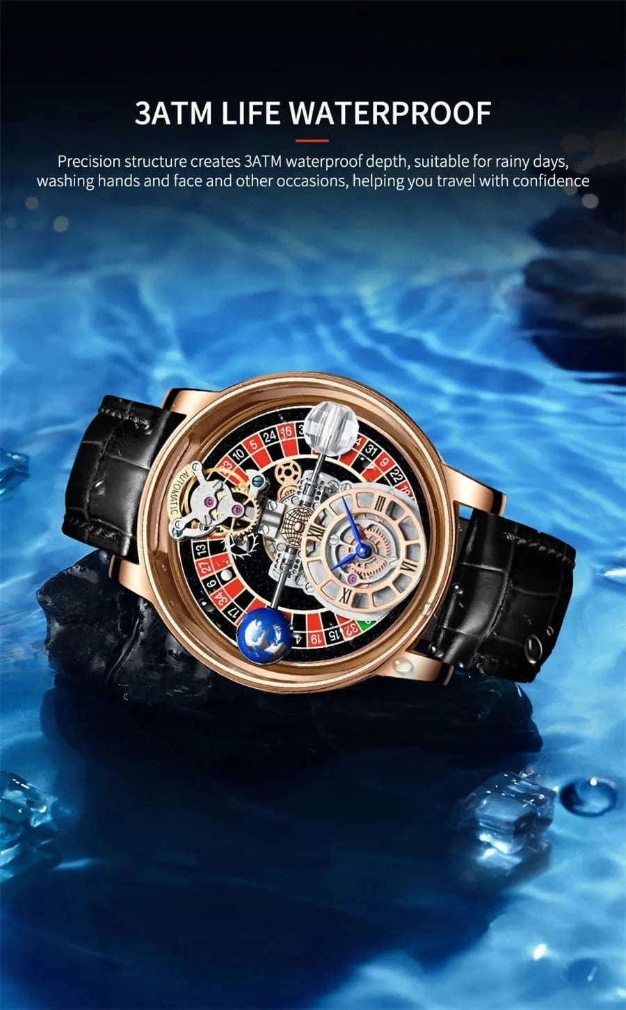 PINDU Upgraded Version Pindu Russian Roulette Celestial Series Quartz Watch Men's Astronomical Casino Las Vegas Men's Watch - FastZen