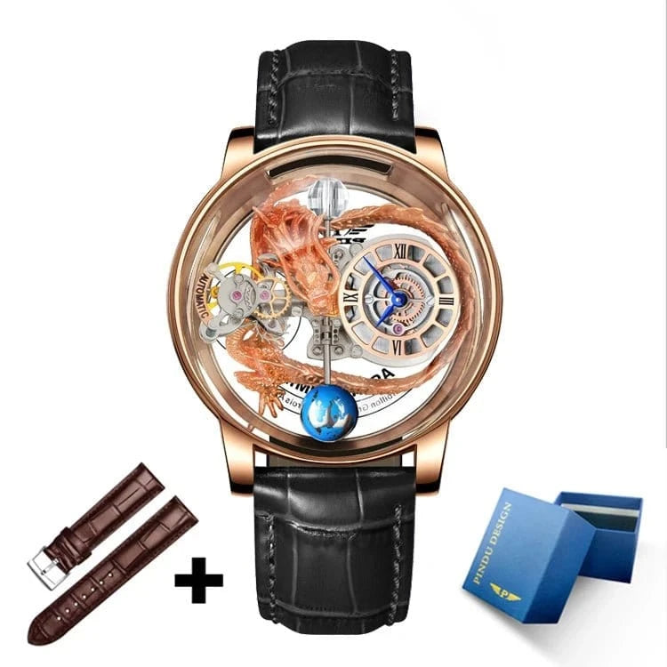 PINDU Upgraded Version Pindu Russian Roulette Celestial Series Quartz Watch Men's Astronomical Casino Las Vegas Men's Watch - FastZen