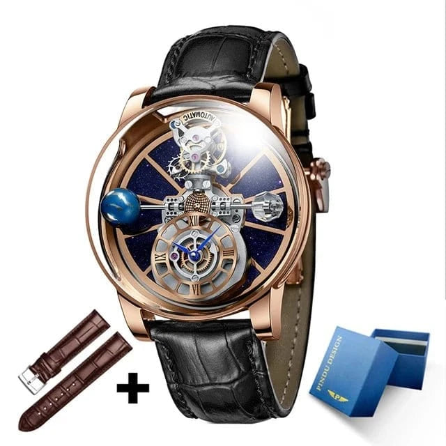 PINDU Upgraded Version Pindu Russian Roulette Celestial Series Quartz Watch Men's Astronomical Casino Las Vegas Men's Watch - FastZen