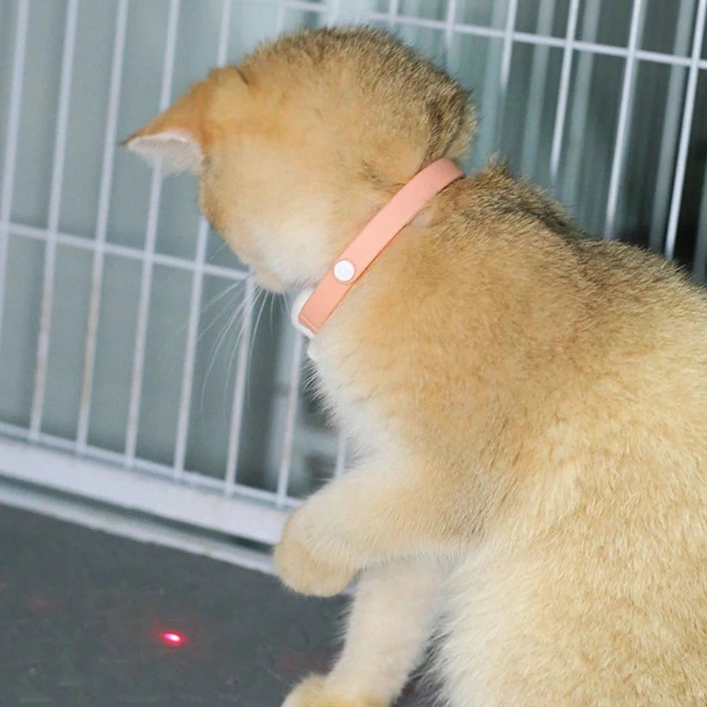 Smart Laser Cat Teaser Collar – USB Rechargeable Interactive Toy with Automatic Laser Pointer for Kitten Play & Training - FastZen
