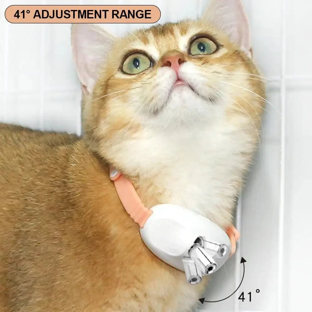 Smart Laser Cat Teaser Collar – USB Rechargeable Interactive Toy with Automatic Laser Pointer for Kitten Play & Training - FastZen
