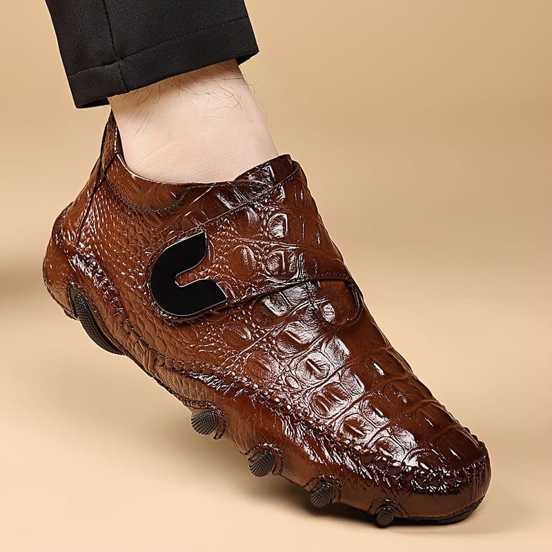 Top - Grain Leather Men's Ankle Boots – 2025 Autumn Collection, Genuine Leather Upper, Casual & Business Style - FastZen