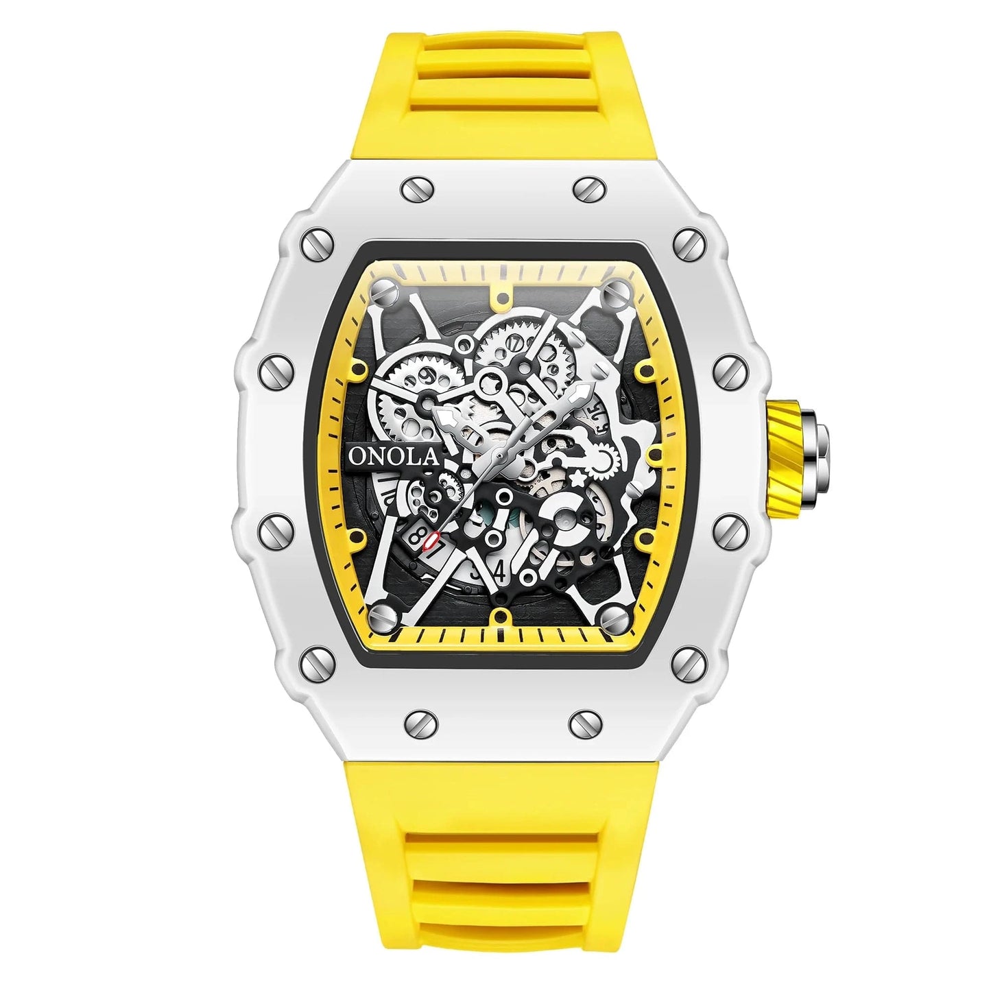 TOP Hot Selling Men Watch Fashion Brand ONOLA Quartz Silicone Tape Watches men Clock - FastZen
