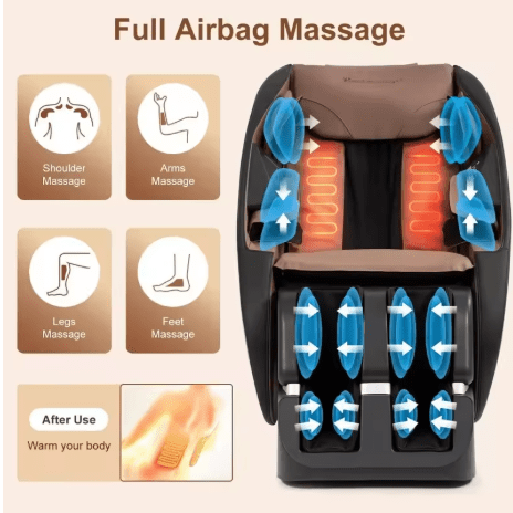 4D Luxury Massage Chair with Waist Heating – Full Body Zero Gravity SL-Track