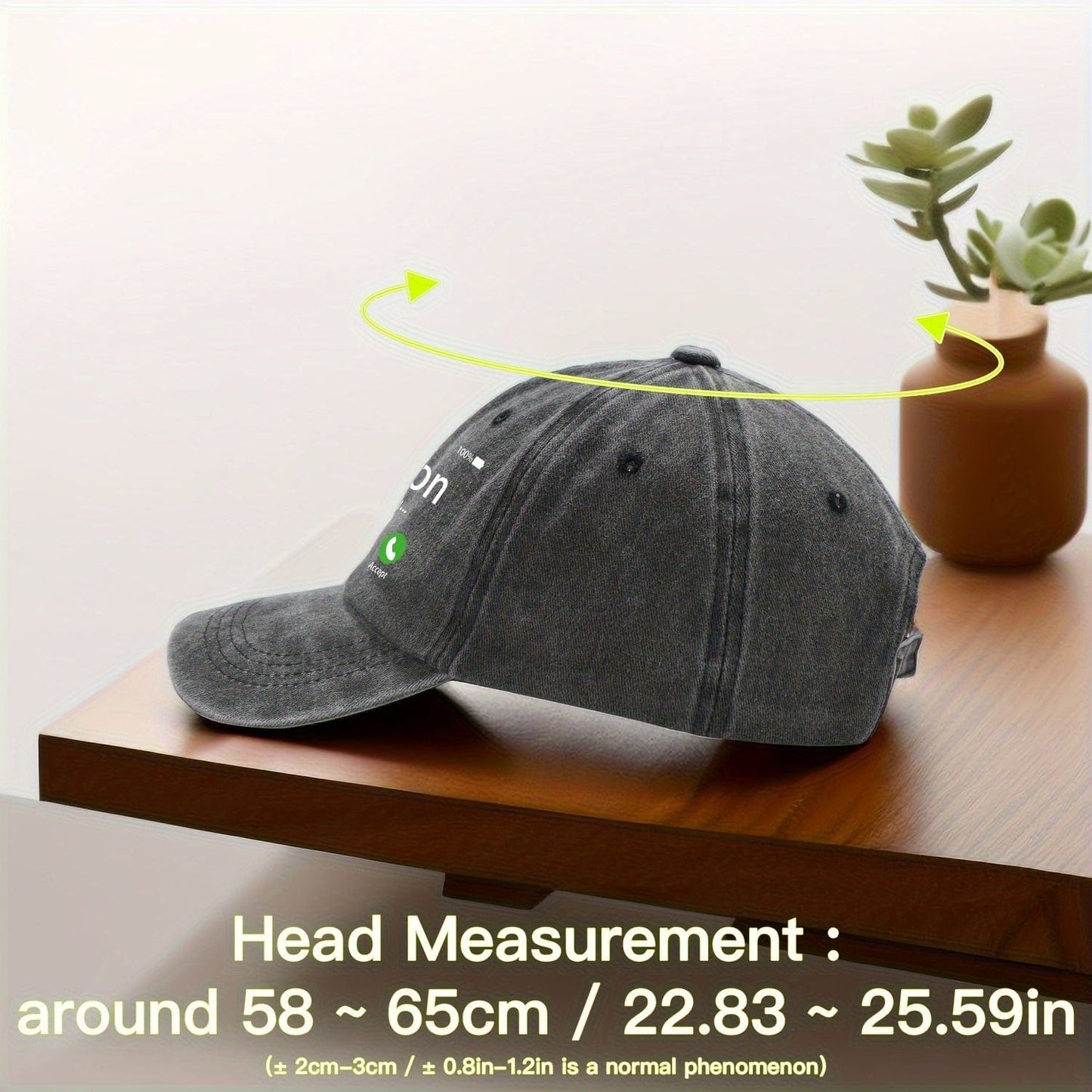 A Fun And Humorous Baseball Cap with Caller ID, Suitable for Both Men And Women.