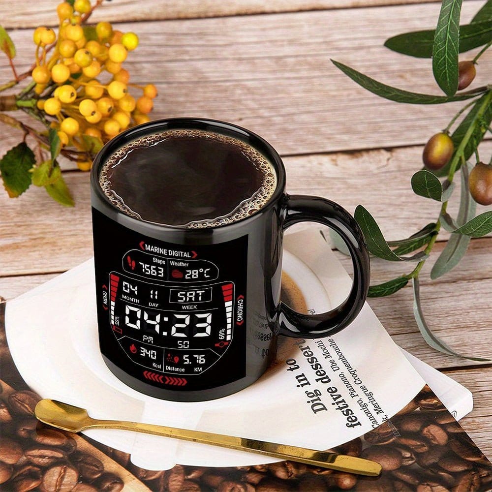 11oz Ceramic Coffee Cup – Travel - Friendly Mug for Coffee & Tea Lovers - FastZen