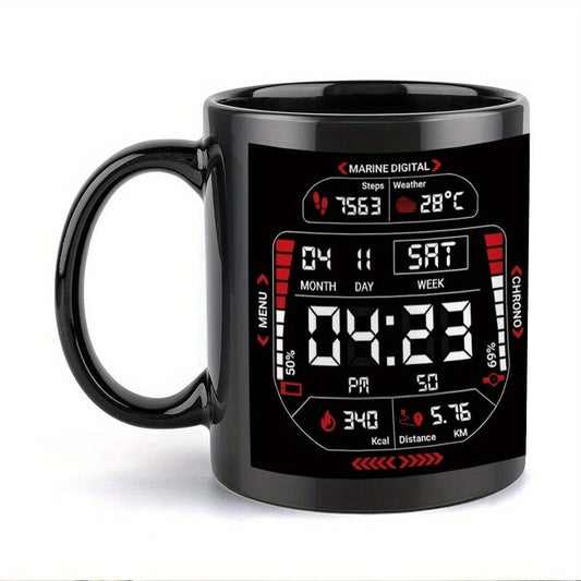 11oz Ceramic Coffee Cup – Travel - Friendly Mug for Coffee & Tea Lovers - FastZen