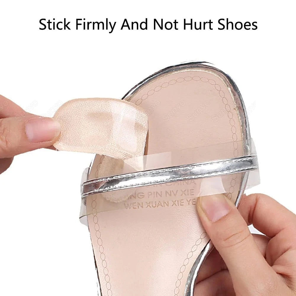 1/2Pair Silicone Pads Forefoot for Women's Shoes Non - slip Insert Self - adhesive Heel Gel Insoles Heels Sandals Anti - Slip Foot Pad - FastZen