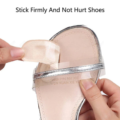 1/2Pair Silicone Pads Forefoot for Women's Shoes Non - slip Insert Self - adhesive Heel Gel Insoles Heels Sandals Anti - Slip Foot Pad - FastZen