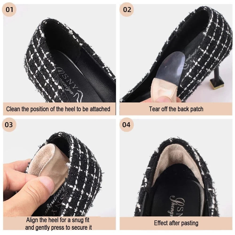 1/2Pair Silicone Pads Forefoot for Women's Shoes Non - slip Insert Self - adhesive Heel Gel Insoles Heels Sandals Anti - Slip Foot Pad - FastZen