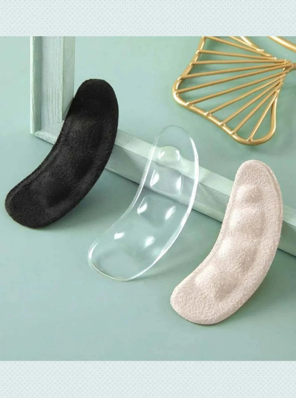 1/2Pair Silicone Pads Forefoot for Women's Shoes Non - slip Insert Self - adhesive Heel Gel Insoles Heels Sandals Anti - Slip Foot Pad - FastZen