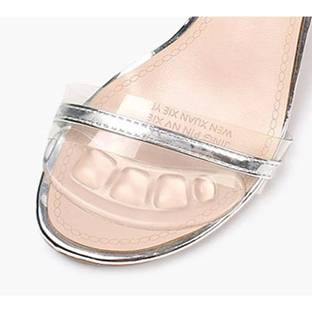 1/2Pair Silicone Pads Forefoot for Women's Shoes Non - slip Insert Self - adhesive Heel Gel Insoles Heels Sandals Anti - Slip Foot Pad - FastZen