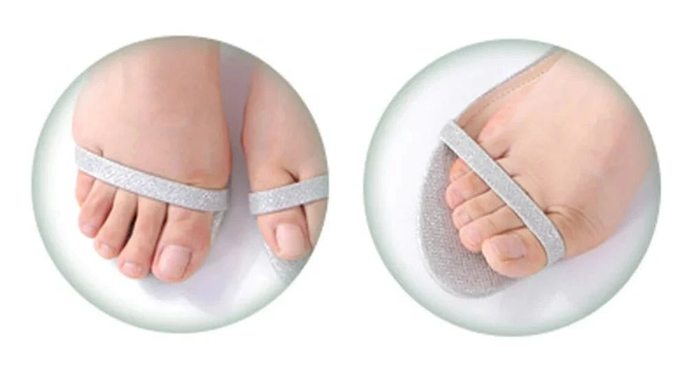 1/2Pair Silicone Pads Forefoot for Women's Shoes Non - slip Insert Self - adhesive Heel Gel Insoles Heels Sandals Anti - Slip Foot Pad - FastZen