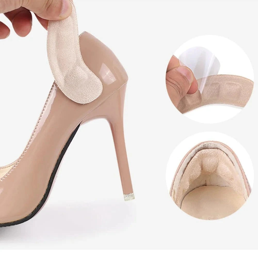 1/2Pair Silicone Pads Forefoot for Women's Shoes Non - slip Insert Self - adhesive Heel Gel Insoles Heels Sandals Anti - Slip Foot Pad - FastZen