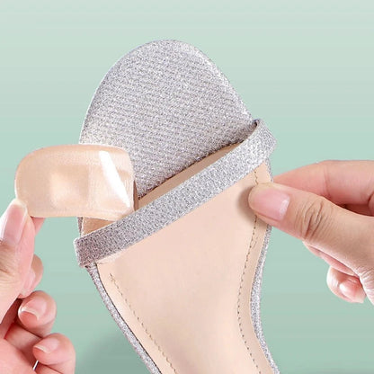 1/2Pair Silicone Pads Forefoot for Women's Shoes Non - slip Insert Self - adhesive Heel Gel Insoles Heels Sandals Anti - Slip Foot Pad - FastZen