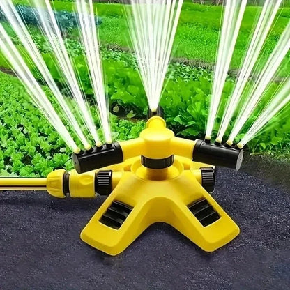 360° Automatic Rotating Garden Sprinkler – Lawn Irrigation Sprayer with Hose Set, Large Area Water Coverage - FastZen