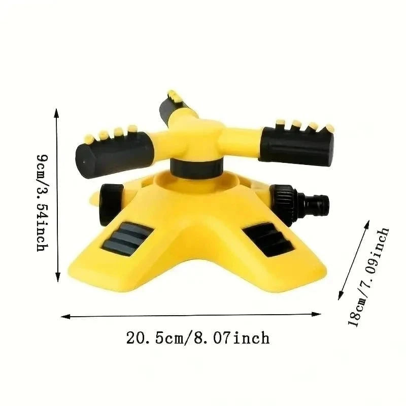 360° Automatic Rotating Garden Sprinkler – Lawn Irrigation Sprayer with Hose Set, Large Area Water Coverage - FastZen