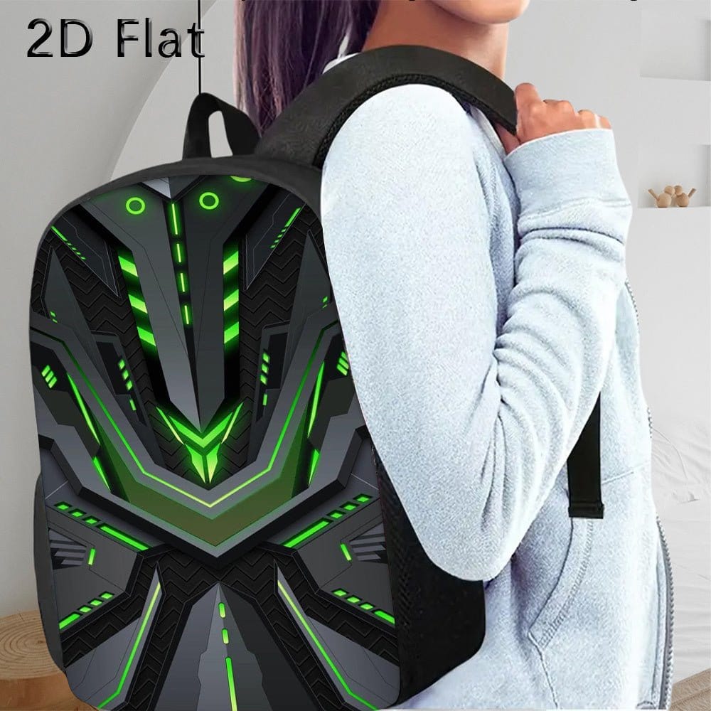 3PCS Steel Style Double Shoulder Backpack Set – Lightweight, Multi - Pocket & Large Capacity Travel Bags - FastZen