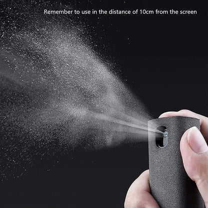 4 - in - 1 Microfiber Screen Cleaner Spray Bottle – For Phone, iPad, Laptop & Glasses - FastZen