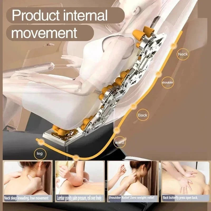 4D SL - Track Massage Chair – Zero Gravity Full Body Recliner with Airbag Massage, Touch Screen & 3 - Year Warranty - FastZen