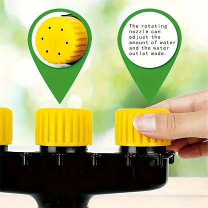 5 Nozzle Black High - Pressure Atomizer – Garden & Agricultural Watering Sprayer for Flowers, Vegetables, and Plants - FastZen