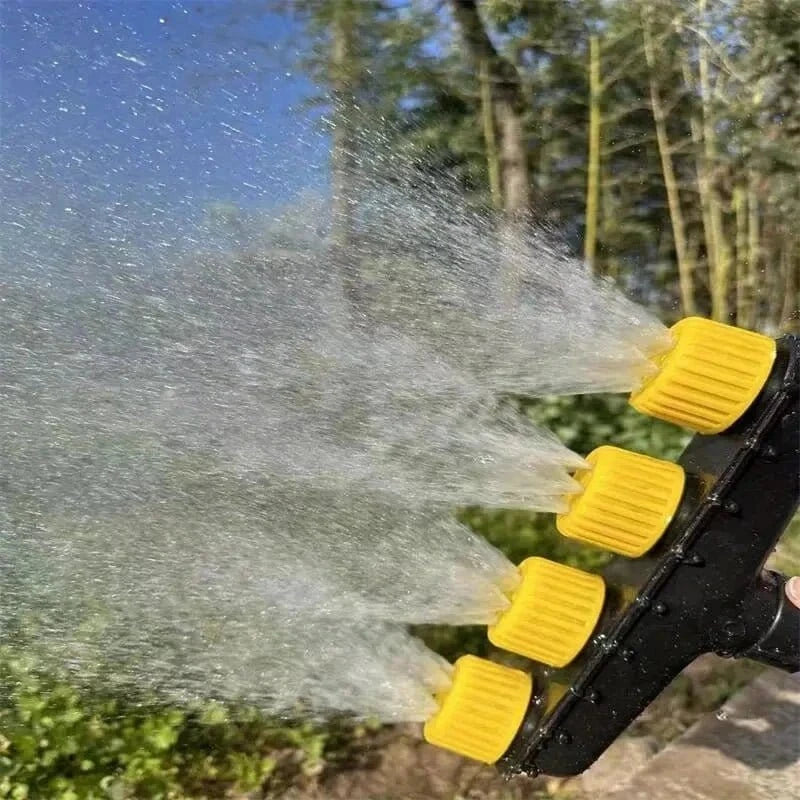 5 Nozzle Black High - Pressure Atomizer – Garden & Agricultural Watering Sprayer for Flowers, Vegetables, and Plants - FastZen