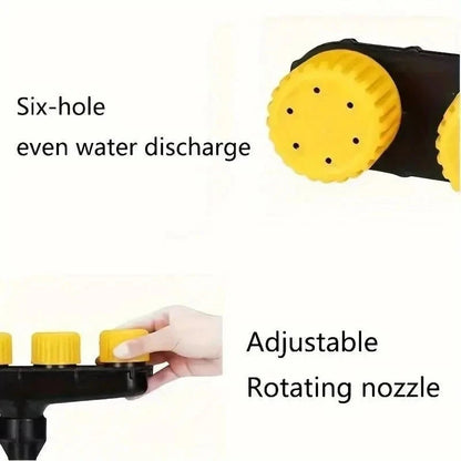 5 Nozzle Black High - Pressure Atomizer – Garden & Agricultural Watering Sprayer for Flowers, Vegetables, and Plants - FastZen