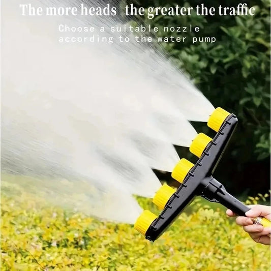 5 Nozzle Black High - Pressure Atomizer – Garden & Agricultural Watering Sprayer for Flowers, Vegetables, and Plants - FastZen