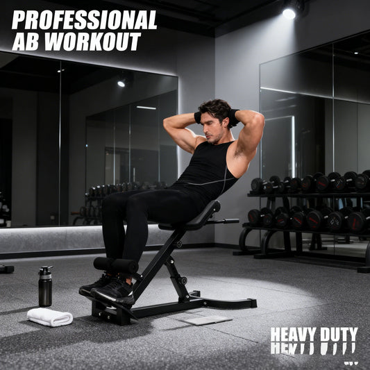 103*70*113 cm/ 40.55*27.55*44.48 in Black Home Fitness Workout Roman Chair Hyperextension Back Extension Bench Adjustable