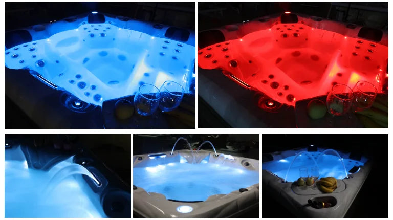 Outdoor swimming spa pool massage whirlpool& bathtub for 8 people 3560mm