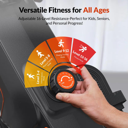 UTRYUP Magnetisches Rudergerät R05 Wasserrudergerät R10 16 Stufen Leiser Widerstand Faltbares Kompaktes Rudergerät Heim-Fitnessstudio