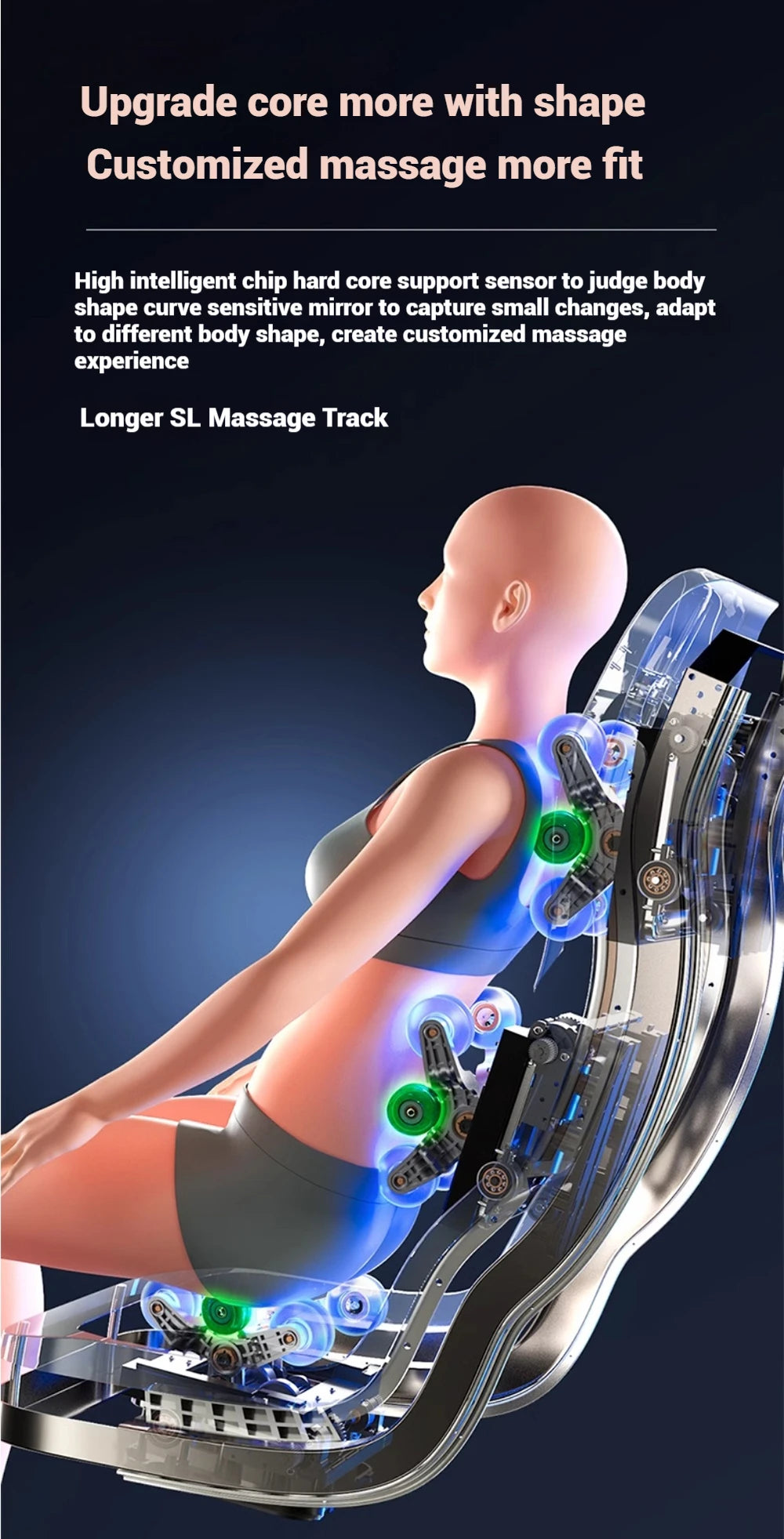 Massage Chair 4D with Zero Gravity Full Body with Voice Control,Back Heating,Bluetooth Speaker,Airbags Massage Chair
