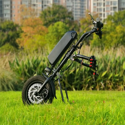 Elesmart Kit de conversion de tracteur de moto électrique 12 pouces 36V 250/350/500W fixation de fauteuil roulant pour aide aux personnes handicapées