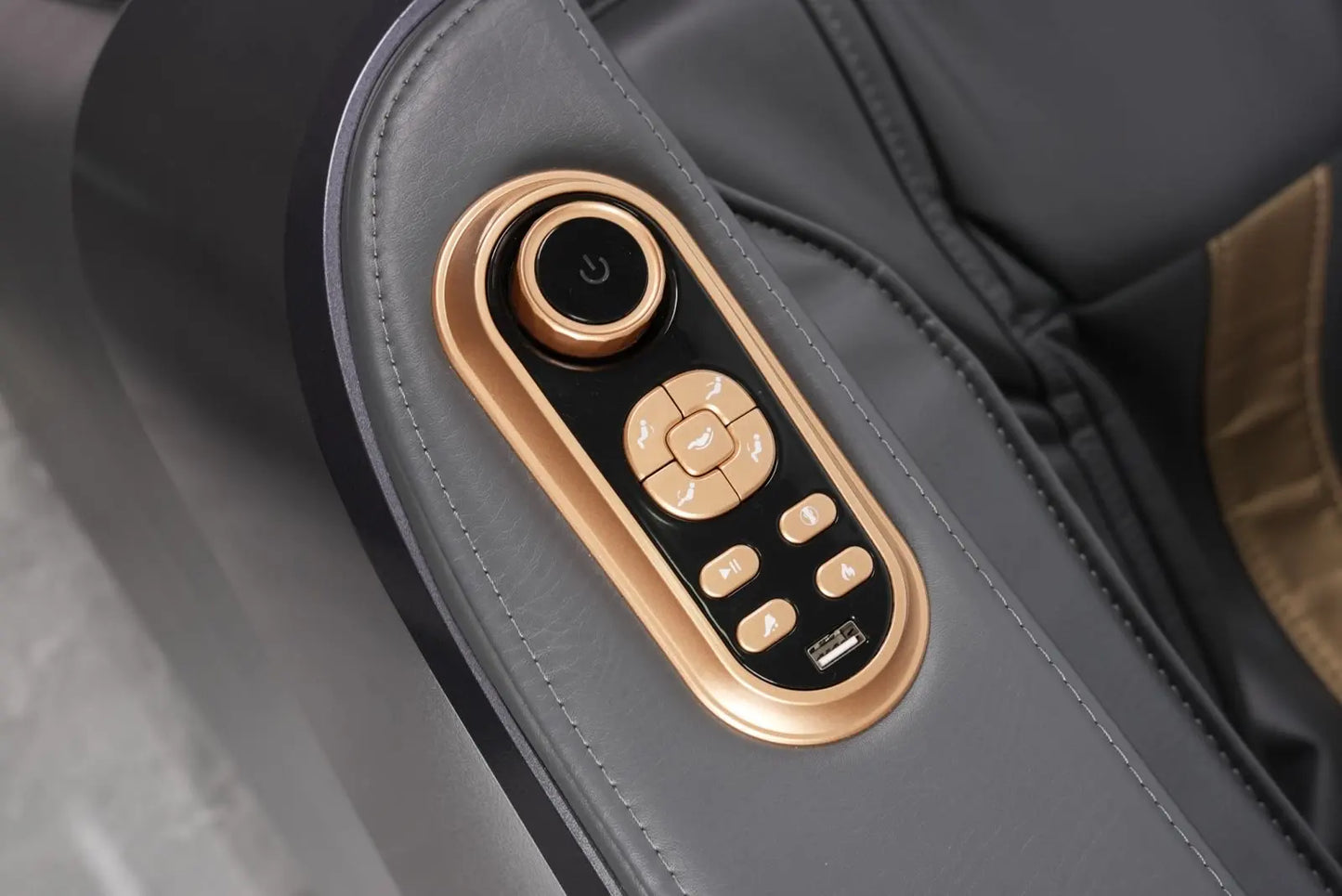 Massagesessel 4D mit Schwerelosigkeit Ganzkörper mit Sprachsteuerung, Rückenheizung, Bluetooth-Lautsprecher, Fuß-4D-Massagesessel