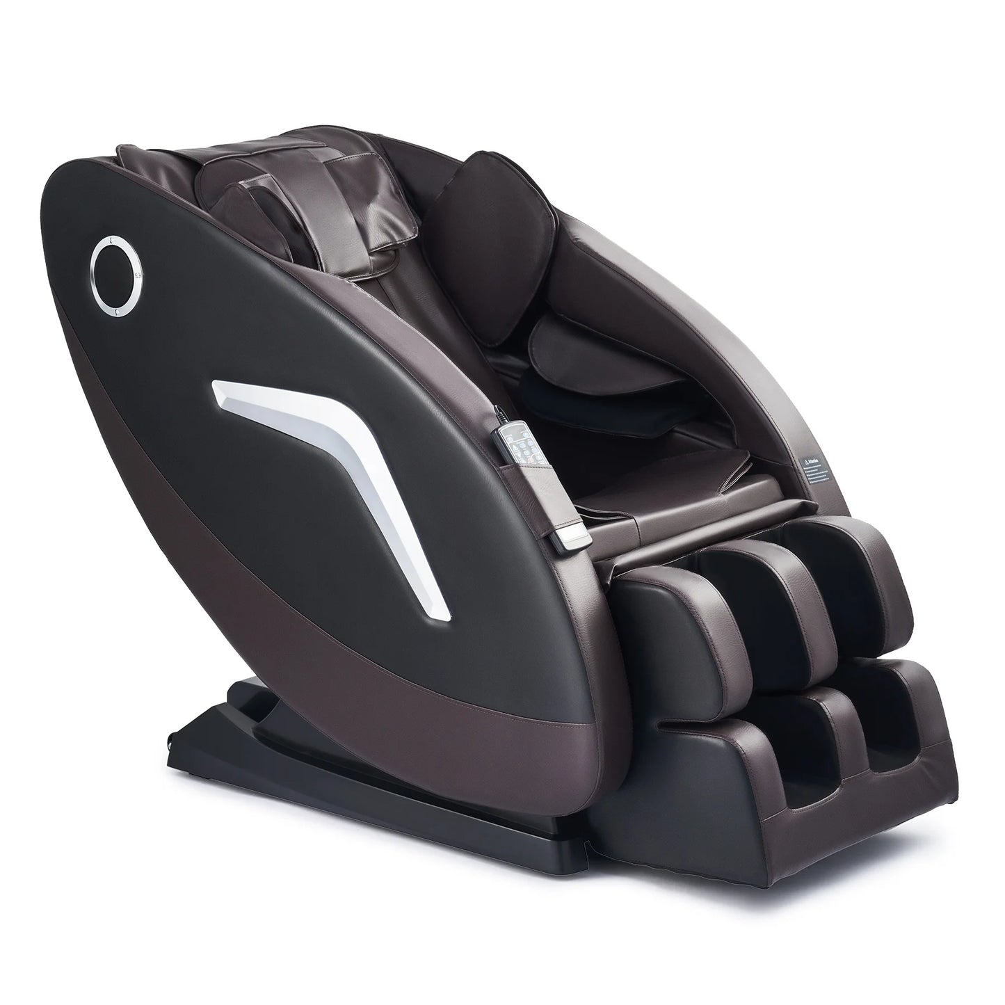 Massage Chair with SL Track 22 Nodes Foot Rollers and Heating Pads, Recliner Chair with Bluetooth Speakers, Neck Shoulder Back a